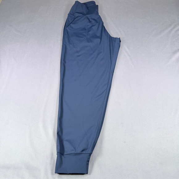 Oalka Pants - Oalka Joggers‎ Womens Large Blue High Waisted Pockets Athletic Yoga Pants